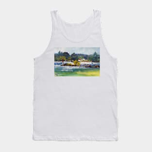 Sun sparkles on the Camden Haven River Tank Top